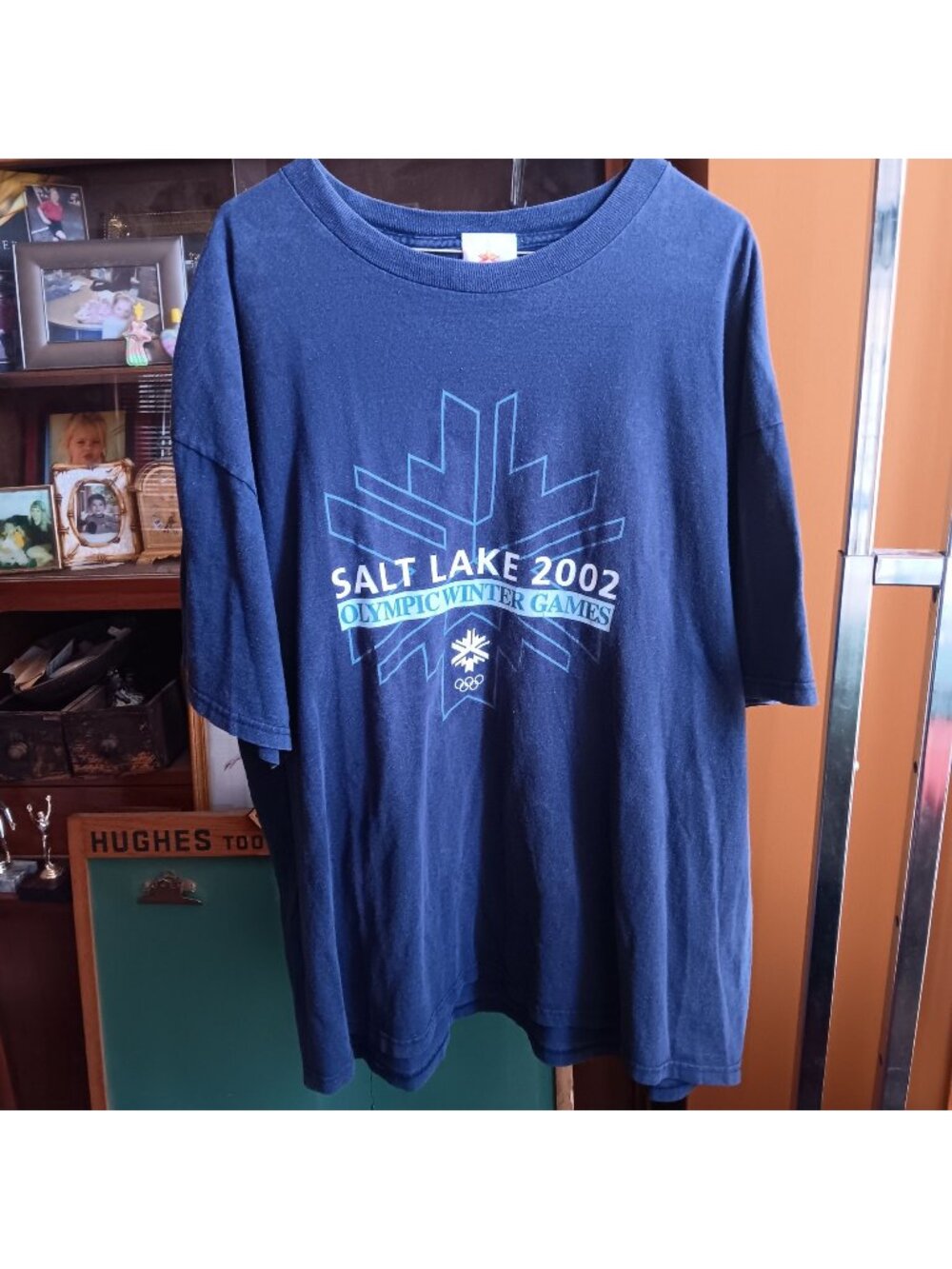 Salt Lake 2002 Olympic Winter Games Navy Blue T-Shirt XX-Large USA Made
